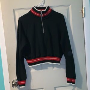 Cropped GARAGE fleece jacket